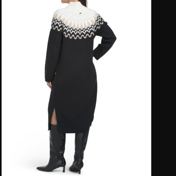 NEW Barbour Kingsford Fair Isle Sweater Dress 2510  10T5 - Picture 11 of 12